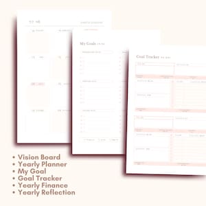 2024 & 2025 Printable Korean Planner Bundle with Learning Korean Language Learning Planner Korea calendar Hangul calendar 2025 planner image 3