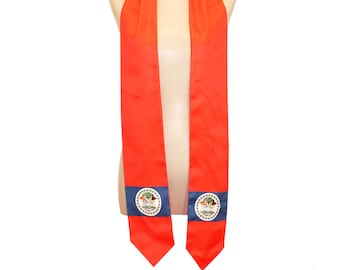 Country Flag Graduation Stole/Sash - Belize