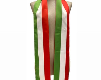 Country Flag Graduation Stole/Sash - Italy Italia Italian