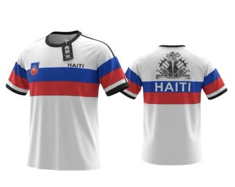 Vintage retro jersey T-shirt van Haïti Haïtiaans nationaal elftal