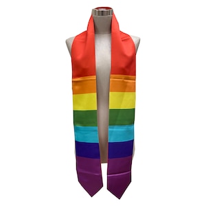 Rainbow Pride (LGBT) Flag Graduation Stole