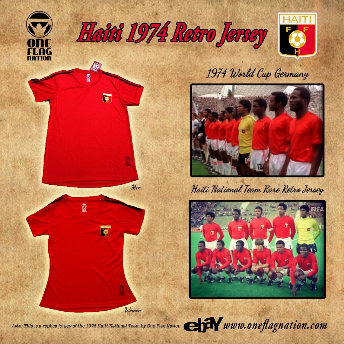 Haiti National Team Retro Jersey World Cup 1974 | Etsy