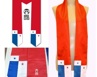 Country Flag Graduation Stole/Sash - Panama Panamian Flag