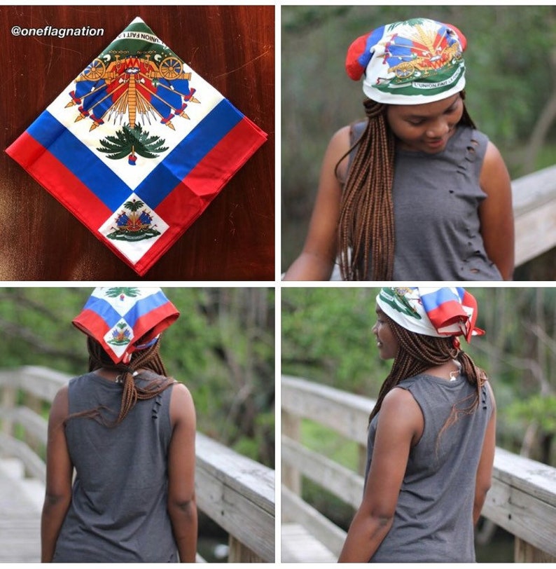 ASYG Cute Haiti Flag Multifunction Beanie Hat Haitian Fashion Flag C010%2fdp%2fb0b58sjlw9