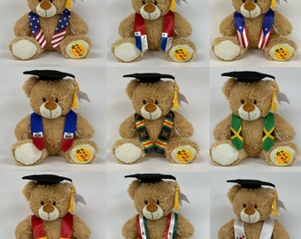 New Arrival Proud Bear Featuring your Country Flag Graduation Stole (Any Flag)