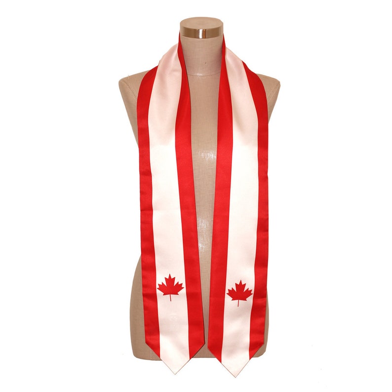 Country Flag Graduation Stole/sash Canadian Canada Etsy UK