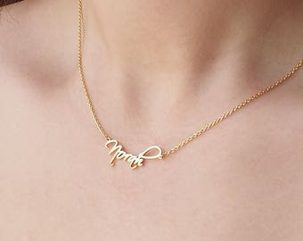 Custom Name Necklace / Personalized Name Necklace / Name Jewelry / Children Names Necklace/ Bridesmaid gift/ Christmas Gift - HN01
