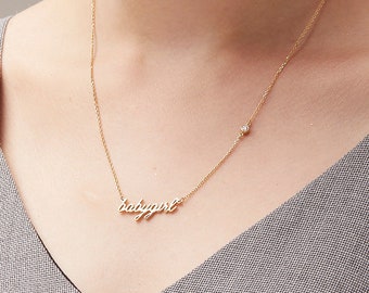 Custom Name Necklace / Name Jewelry / Children Names Necklace / Personalized Name Necklace / Bridesmaid gift / Mother's Day Gift - HN01C