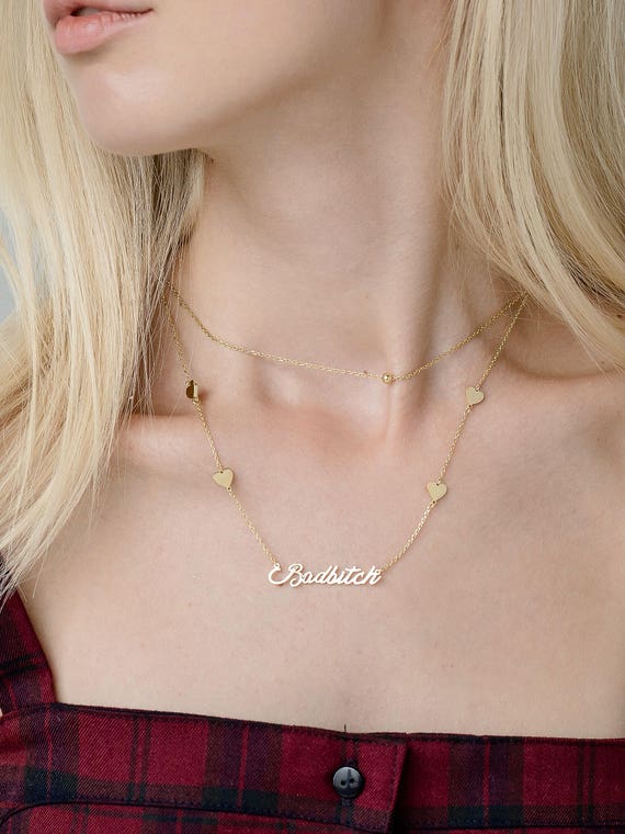 SALE 25/% OFF custom metal necklace