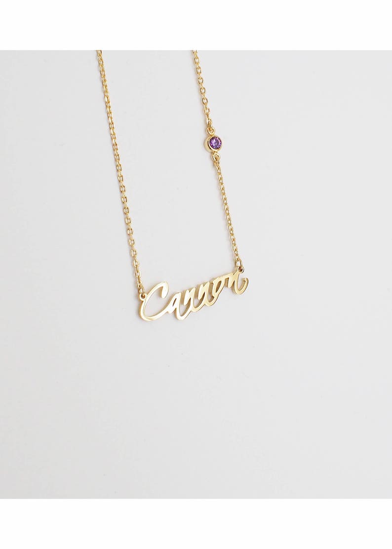 Custom Name Necklace / Name Jewelry / Children Names Necklace Etsy