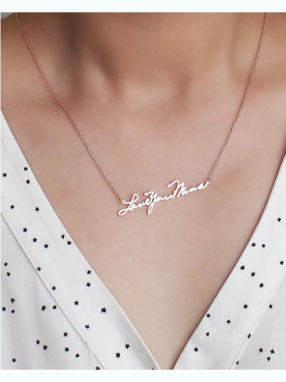 Custom Handwriting Jewelry / Memorial 