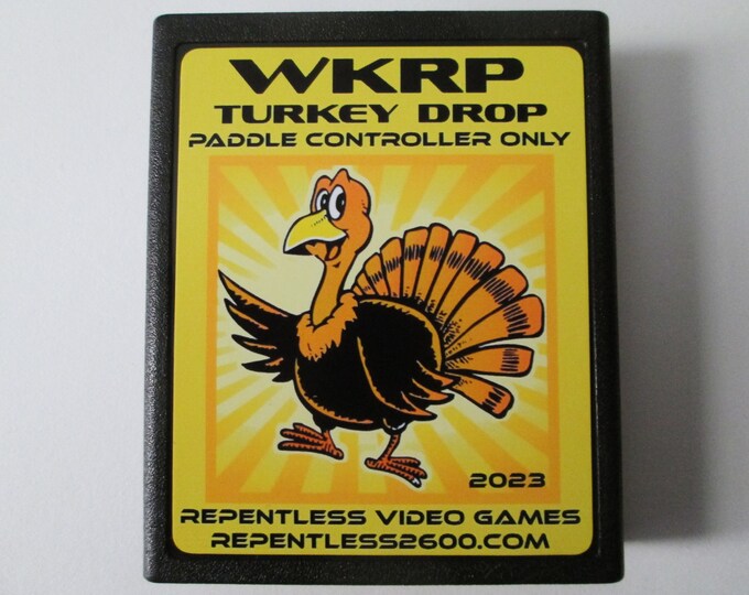 Atari 2600 WKRP TURKEY DROP Video Game Cartridge Free Shipping Etsy
