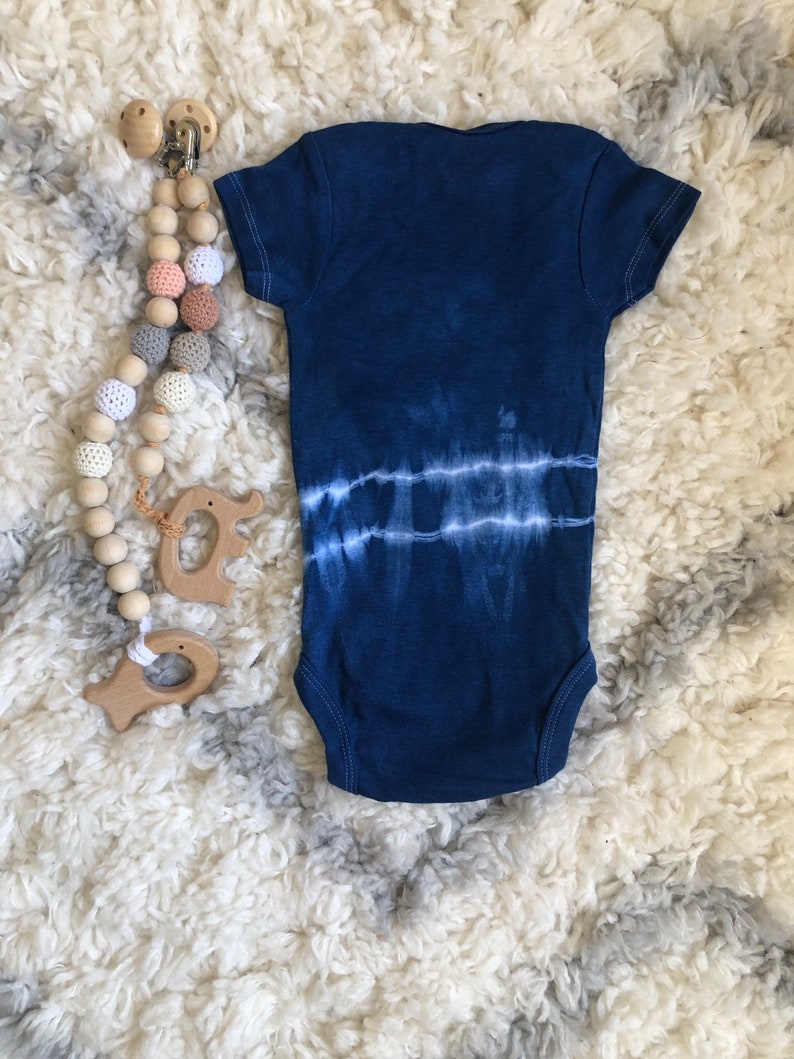 12mo Organic Indigo Baby Onesie