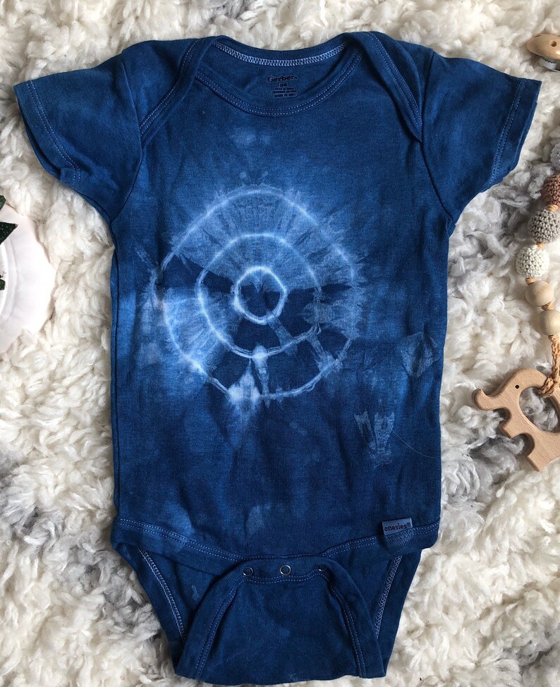 24mo Indigo Shibori Onesie