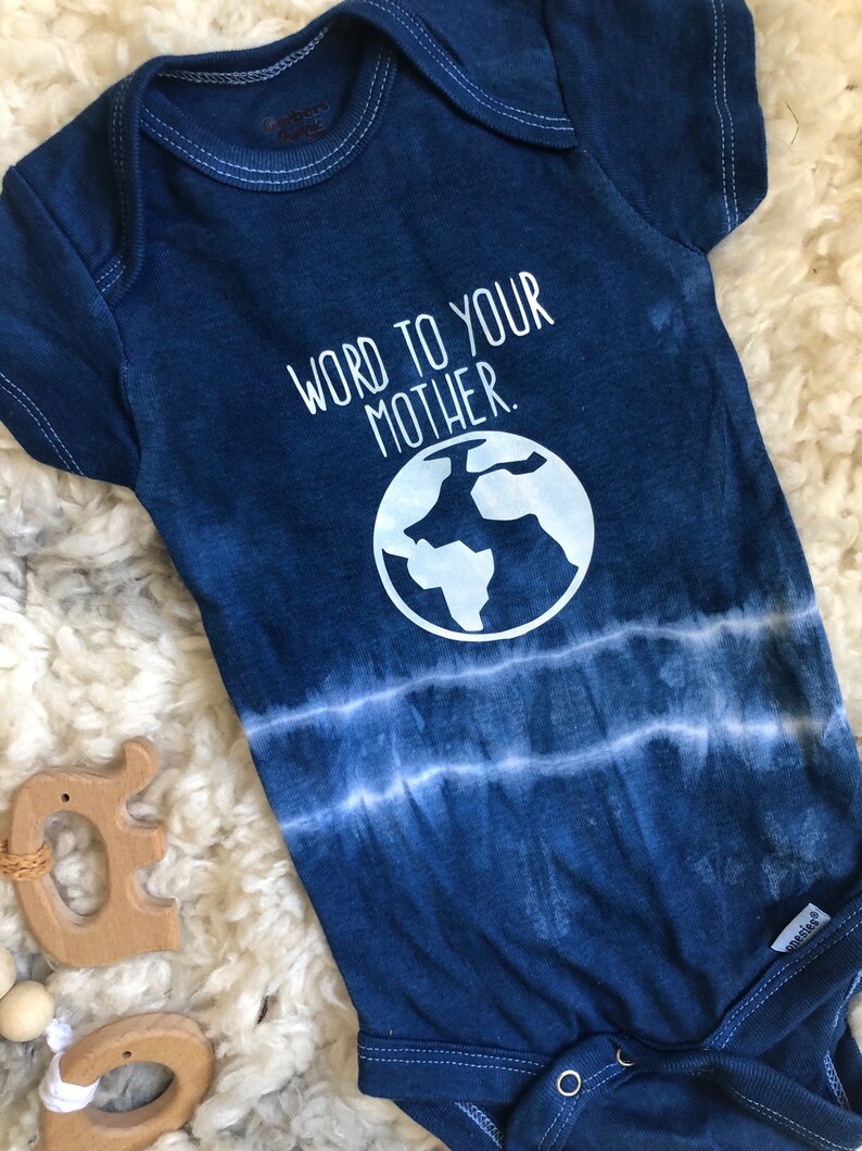 12mo Organic Indigo Baby Onesie
