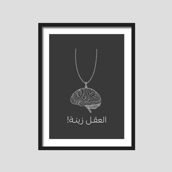 Arabic Calligraphy Art Print - Modern Wall Decor - Digital Download - Home Office Decoration - Middle Eastern Art - Arabic Typography Poster