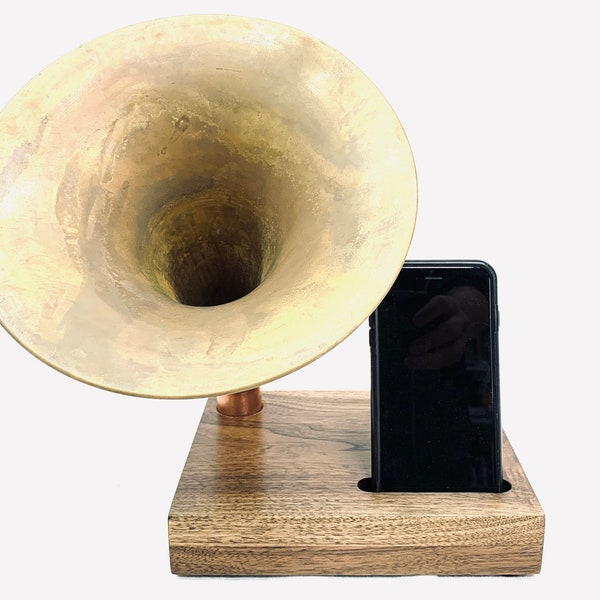 Acoustic Trombone Speaker, iPhone Speaker, Horn Speaker, iPhone Dock, iPhone Stand, iPhone Amplifier, Speaker, 11272017