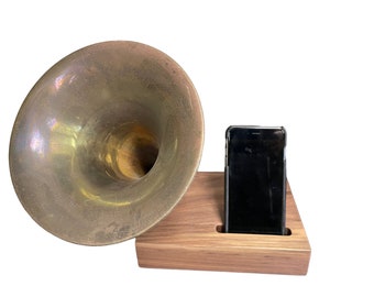 Acoustic Trombone Speaker, iPhone Speaker, Horn Speaker, iPhone Dock, iPhone Stand, iPhone Amplifier, Speaker 12122304