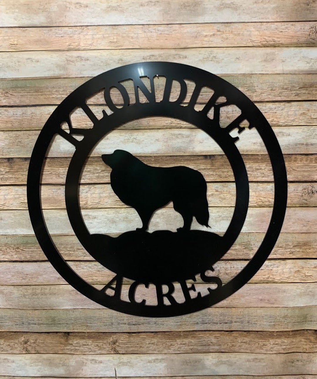 Customized Great Pyrenees Door Hanger Dog Outdoor Sign Etsy