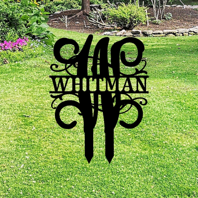 Weatherproof garden flag durable long lasting outdoor yard decor custom monogram name garden sign fade resistant personalized family name mailbox hanger