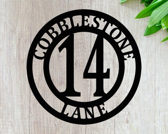 Personalized House Number Sign for Home - Customized Address Plaque for Yard or Lamp Post - House Warming Gift - Personalized Porch Sign