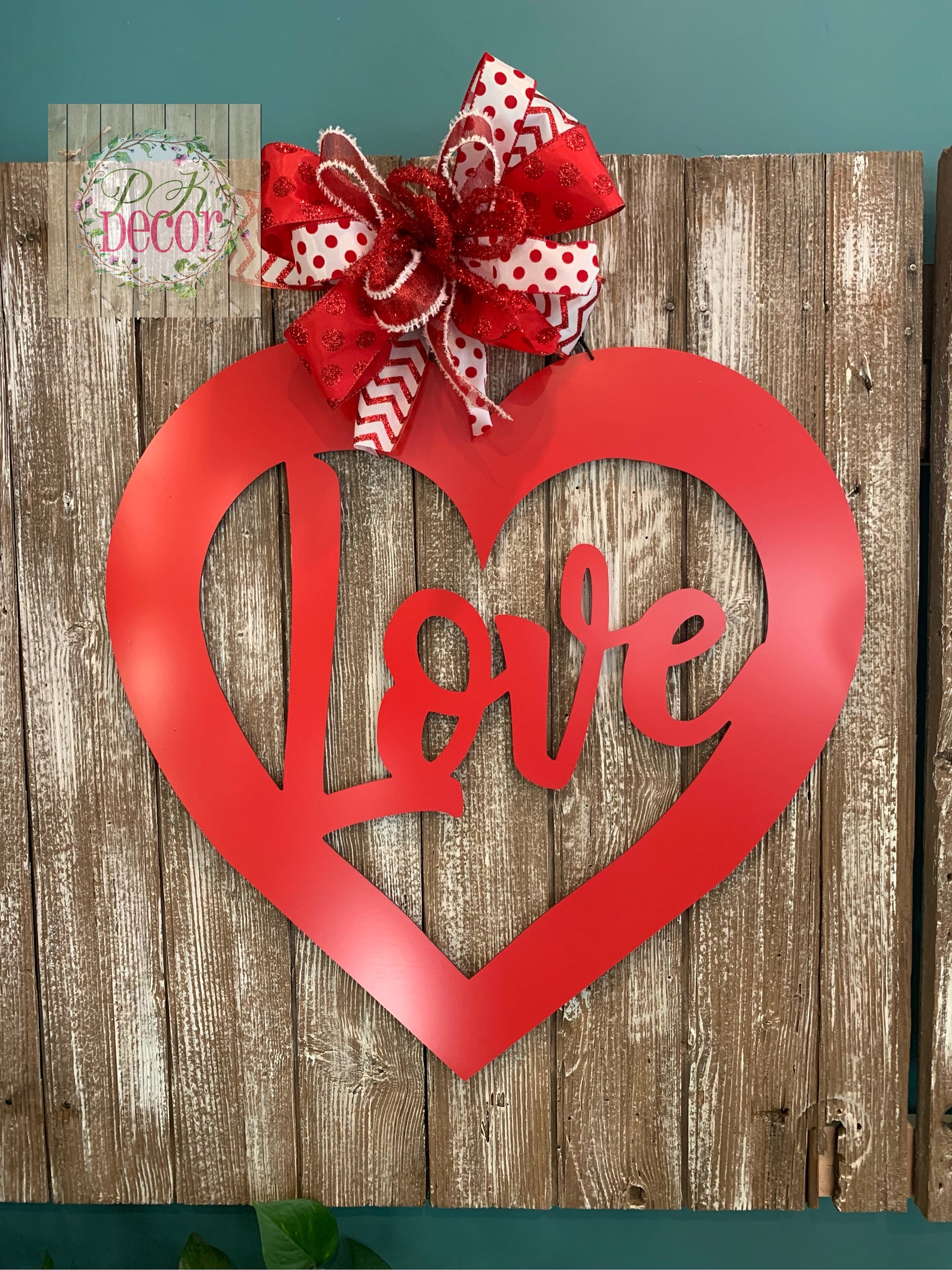 Heart Sign Wedding Love Sign Valentines Day QUICK Ship - Etsy