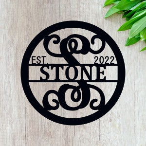Custom Last Name Garden Flag - Last Name Sign for Wall - Established Sign for Wedding Gift for House 2022 - Last Minute Gift- QUICK Shipping