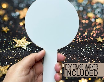 Dancing With Stars Voting Paddle Sign for Dry Erase Markers Game Night Board Newlywed Game Dry Erase Vote Sign f or Bridesmaid Games