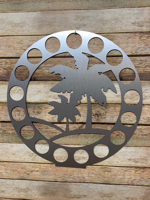 Palm Tree Coffee Storage Beach K Cup 