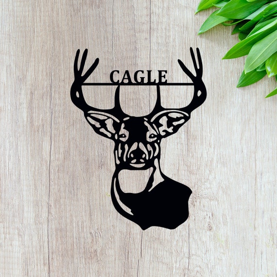 Deer Antler Decor Deer Head Wall Art Deer Gifts Cabin Custom Sign Personalized  Hunting Gifts for Men Man Cave Hunting Camp 18x24 -  Canada