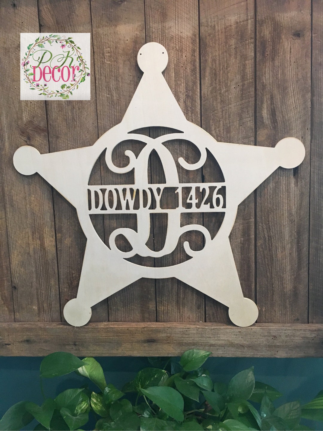 Custom Sheriff Badge Metal Sign Sheriff Gifts for Him Customized Metal