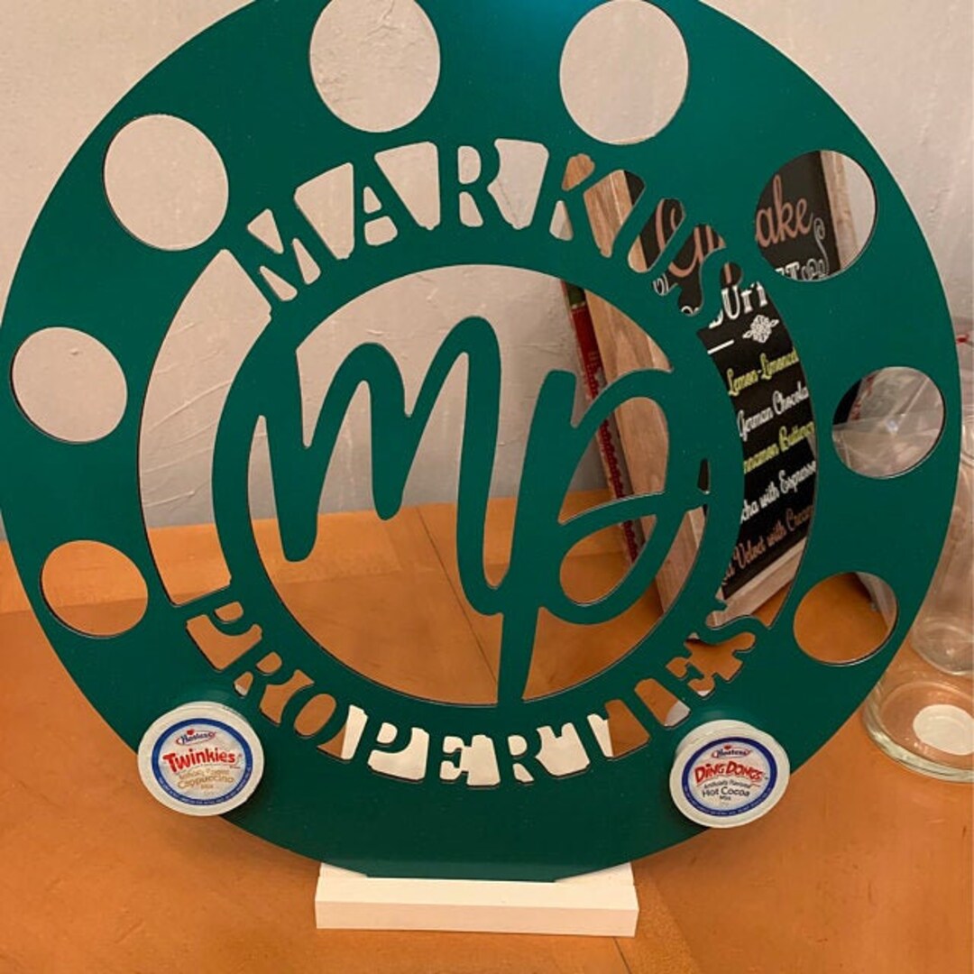 Custom Coffee Bar Sign Business Logo Coffee Table Decor Fraternity