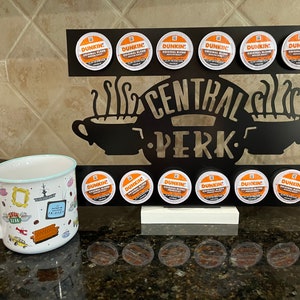 Friends Coffee Bar Decor - Central Perk K-Cup Holder - Central Perk Sign for Friends Lover - Central Perk Gift - Friend Gift - QUICK Ship