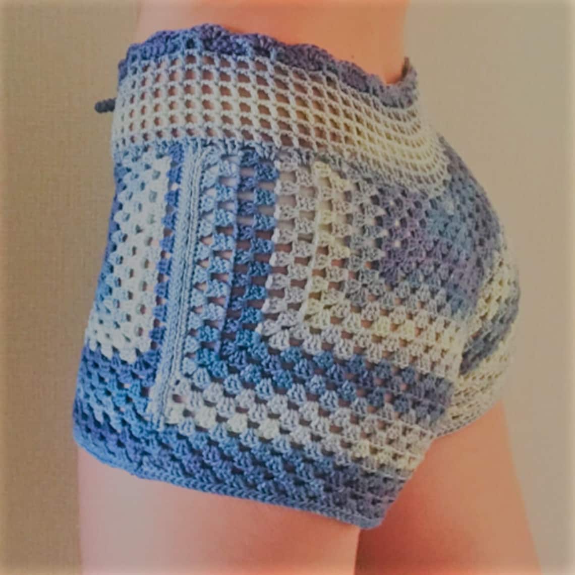 Granny Square Shorts Pattern/ Granny Square/ Crochet Bottom/ Etsy