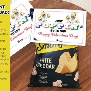 Popcorn Valentine - Smart Popcorn - Microwave Popcorn Valentine - Class Valentine Exchange