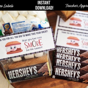 Teacher Gift - Smores Teacher Gift - End of Year Teacher Gift Idea - Smores Label - Smore Fun - Smores Summer - Sunday School Teacher