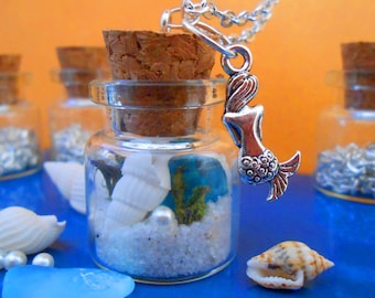 DIY Mermaid Bottle Necklace Kit: Jewelry Making for Kids