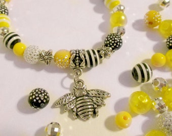DIY Bumble Bee Bracelet for Kids to Make | Diy Jewelry Kits for Girls & Teens | Childrens Jewelry | Diy Gifts for Girls | Little Sister Gift
