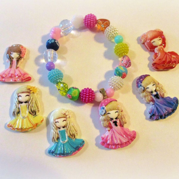 DIY Doll Charm Bracelet for Kids to Make | Diy Jewelry Making Kits for Girls Kids Teens | Diy Christmas Gift Ideas for Girls Friends Sisters