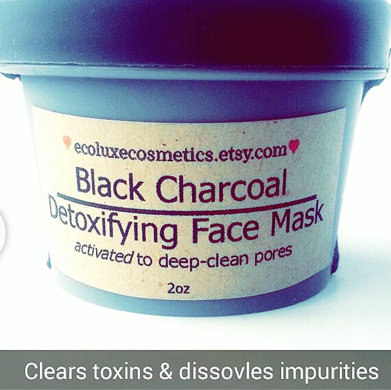 Activated Charcoal Face Mask Organic Skincare Pore Minimizer/ Etsy