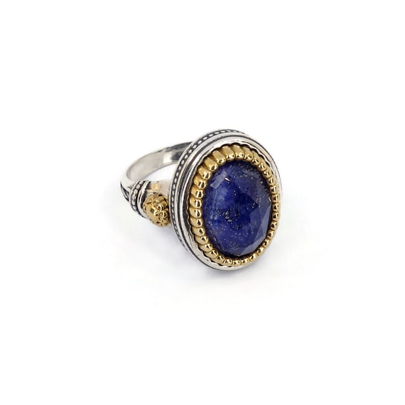 アクセサリー Gerochristo Byzantine Lapis lazuli Ring Gerochristo Byzantine Lapis lazuli Ring