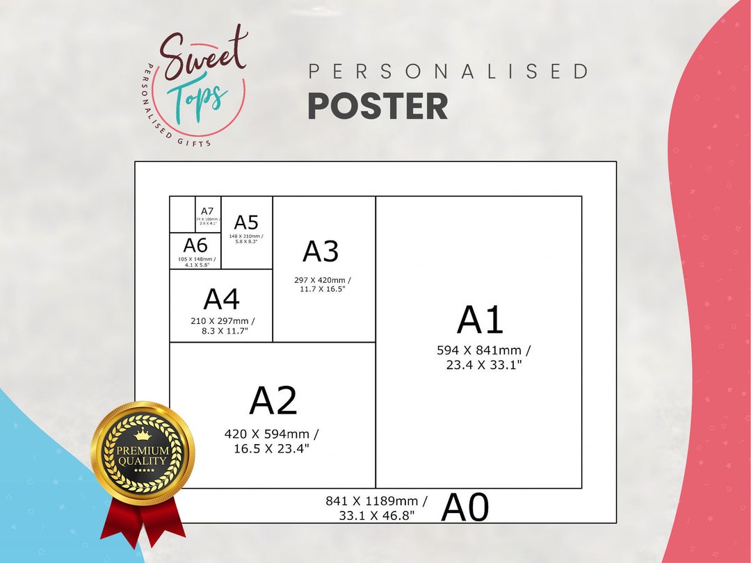 Personalised Custom Picture Poster Printing A1 A2 A3 A4 A5 (satin ...