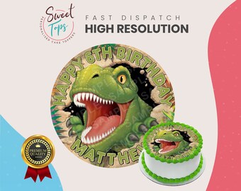 T Rex Cake Topper Etsy