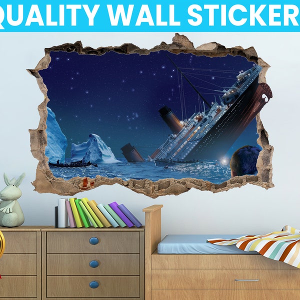 Titanic Wall Decal Sticker Mural Poster Print Art Home Bedroom Office Decor