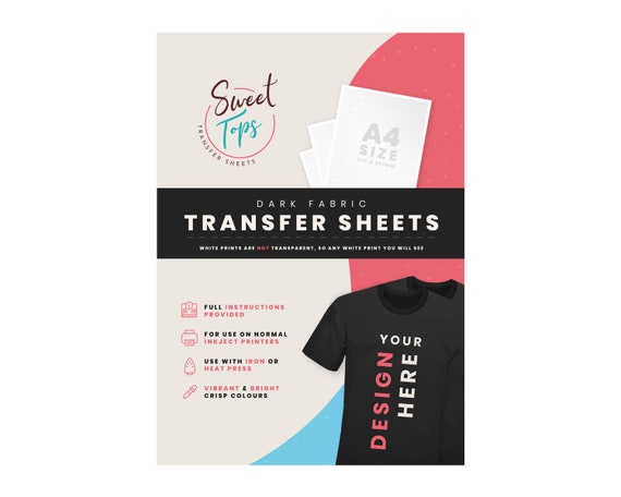 5 Sheets A4 Transfer Paper Iron On Heat Press T-shirt Inkjet Sublimation  Printing Paper DIY