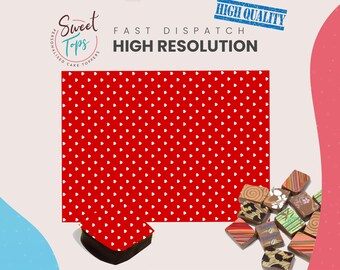Chocolate Transfer Sheet (Love Hearts) Edible for Decorations A4 Size