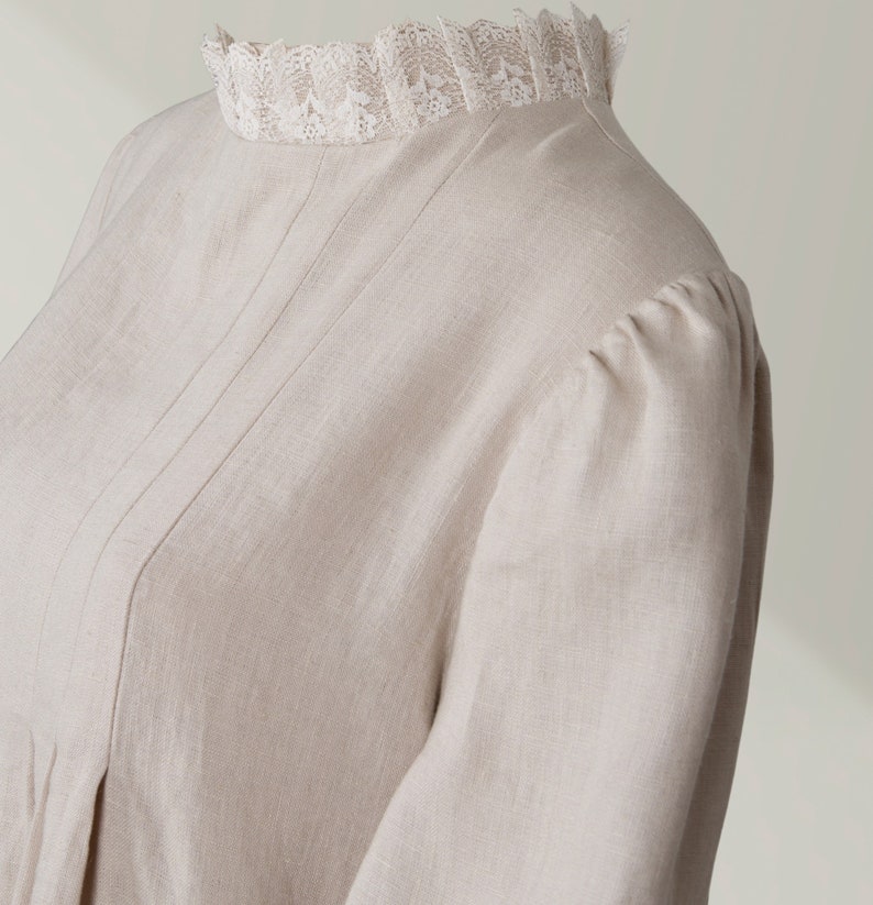 Linen Burial Dress for the Deceased / Clothing for the Deceased / Funeral Linen Dress / Linen