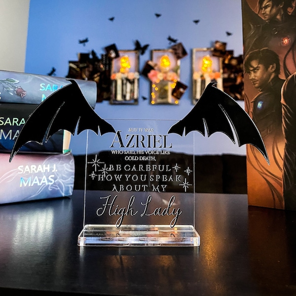 Azriel - A Court of Thorns and Roses Series / A Court of Wings and Ruin - Desktop Acrylic Accessory - Officially licensed by Sarah J. Maas