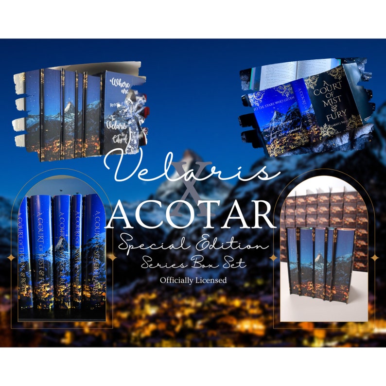 ACOTAR Velaris Special Edition Book Set A Court of Thorns and Roses, ACOTAR Books, ACOTAR Merch Officially Licensed by Sarah J. Maas image 2