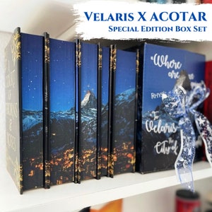 Zestaw książek ACOTAR Velaris w wydaniu specjalnym | Dwór cierni i róż, książki ACOTAR, gadżety ACOTAR | Oficjalnie licencjonowana przez Sarah J. Maas